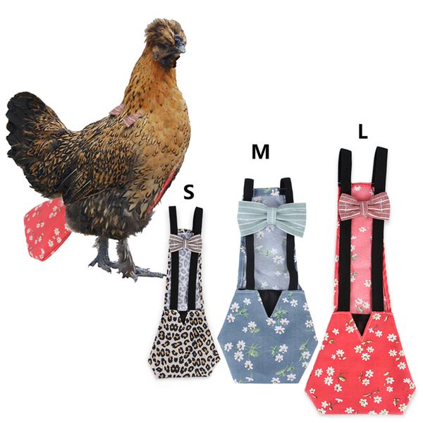 

pet diaper for goose duck chicken poultry with bowknot farm pets holiday costume washable hen clothes jk2012ph