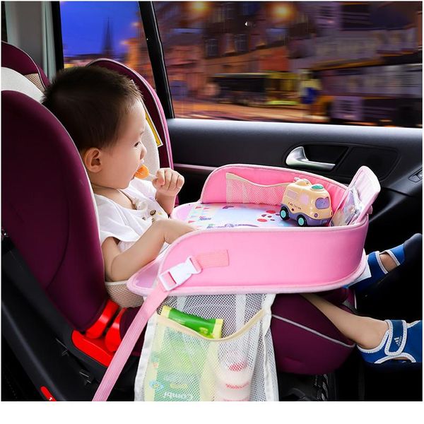

baby car tray plates portable waterproof dining drink table fence for kids car seat child cartoon toy holder storage ba bbyaol