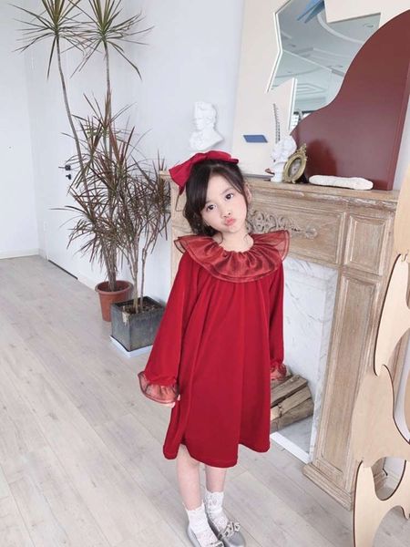 

autumn and winter 2020 new girls' pure organza drs veet skirttlbf, Red;yellow