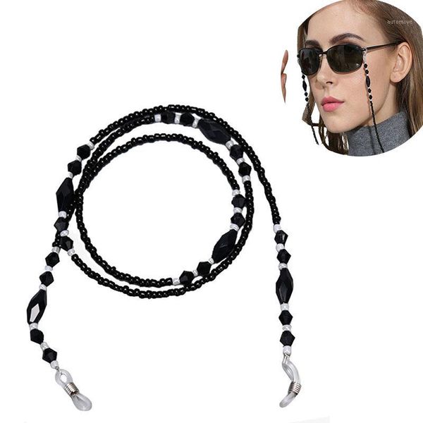 

beads beaded eyeglass cord reading glasses eyewear spectacles chain holder1, Silver