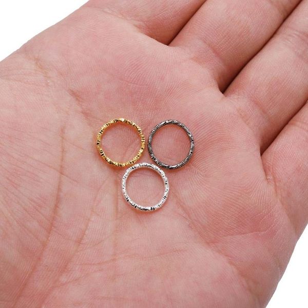 

100pcs/lot 8 10 15 18 20 mm gold jump rings round twisted split rings connectors for diy jewelry finding making wmtbao, Silver