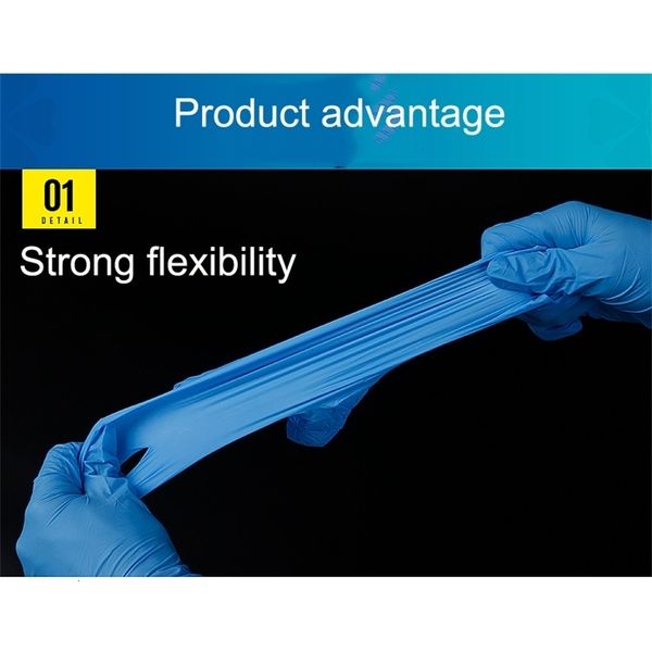 

factoryil0kcleaning disposable powder latex gloves rubber anti-skid exam convenient dispenser nitrile glove 1lot=10