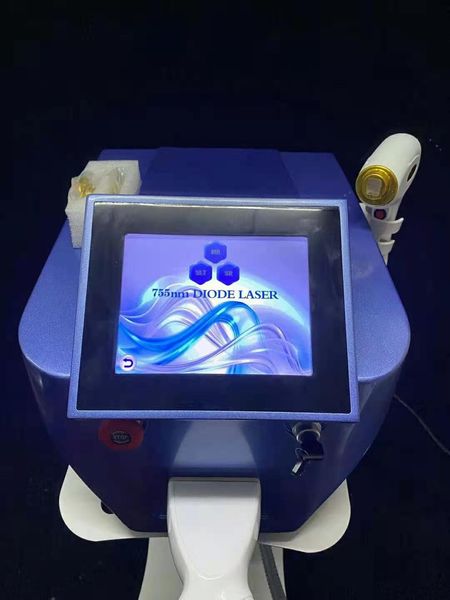 

3 wavelengths 755nm 808nm 1064nm 755+808+1064 diode laser machine bar diode laser hair removal permanent for all color epilator device, Black