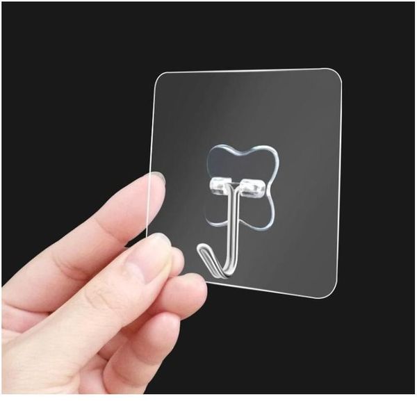 

2/5/10/20pcs strong suction cup hook transparent storage hook sticky hook waterproof adhesive hanger kitchen suc jllpae