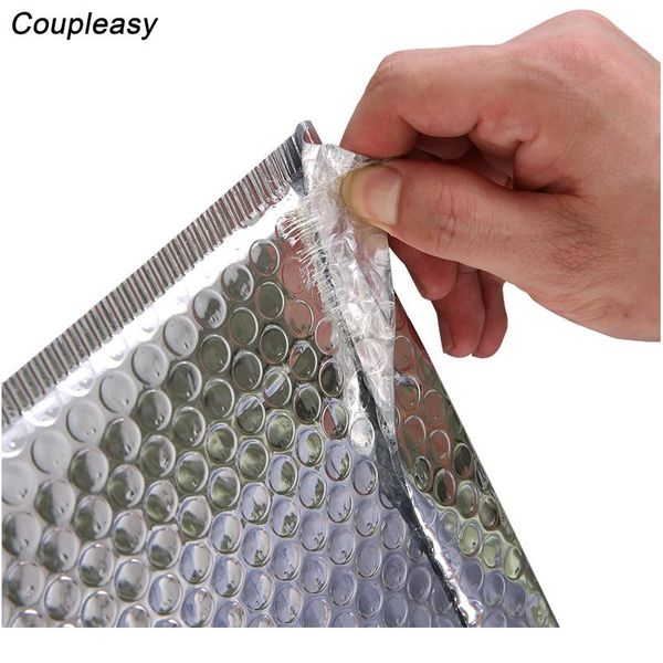 

2pcs silver foil bubble mailers padded envelopes silver envelope foil bubble mail bag bubble postage shipping bags for pack wmtjkl