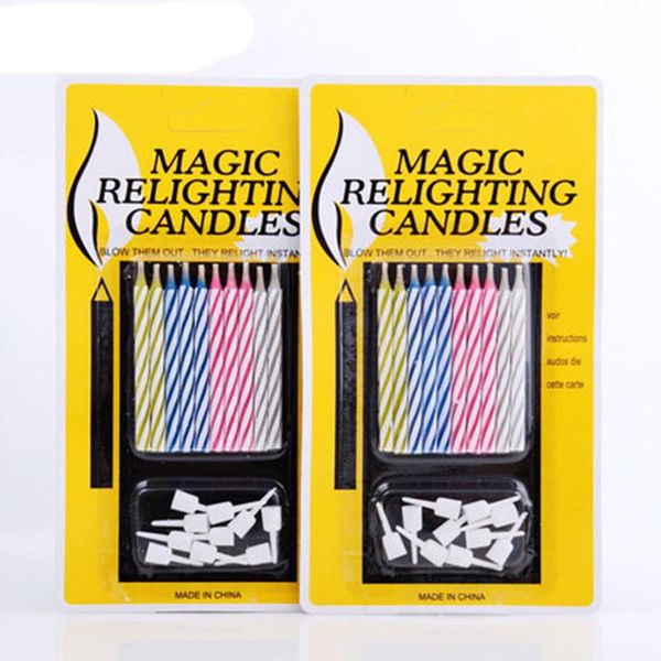 

1se10pcs rilighting день рождения свеча смешной волшебный трюк свечи для свадебных вечеринок украшение 1se10pcs rilying bbyakf cxj_love