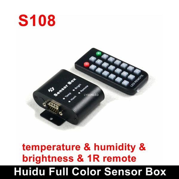 

display huidu full color sensor box hd-s108 brightness temperature humidity remote control variety ports