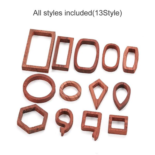 

13style открытая рамка назад подвеска каркасные геометрические фасонные подвески diy эпоксидная смола вуд подвески для изготовления ювелирны