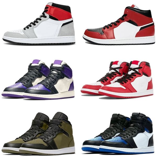 

luxury jumpma 1 1s women mens basketball shoes 1 unc og light smoke mid chicago black toe game royal fashion trainers sneakers