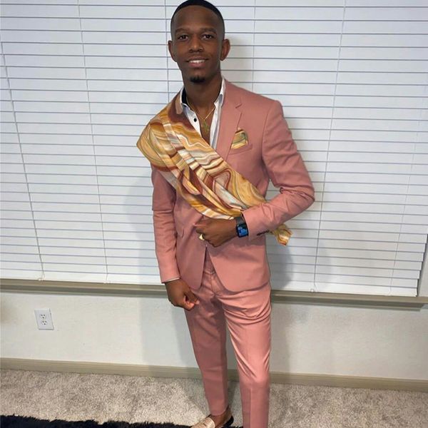 

winter pink mens pants suits plus size two button groom man coat business wedding blazer (jacket+pants), Black;gray