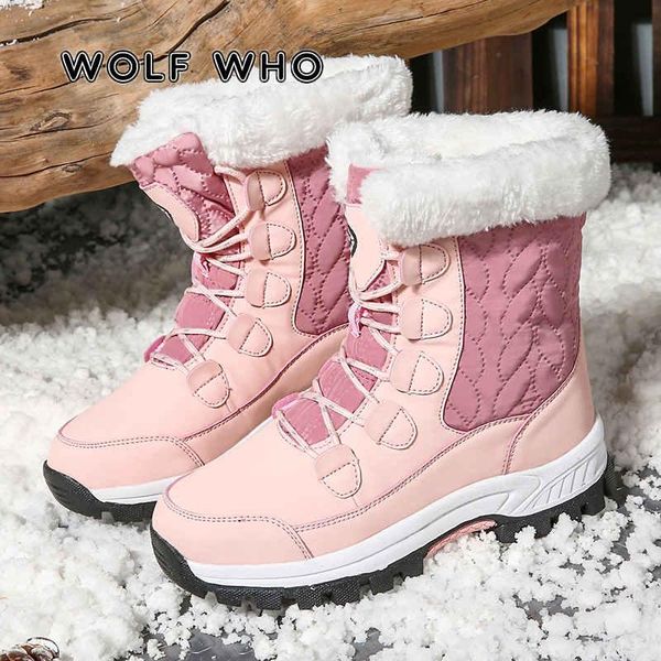 

boots large sizes winter sneakers non-slip ankle platform warm plush short handmade lace up high krasovki h31, Black