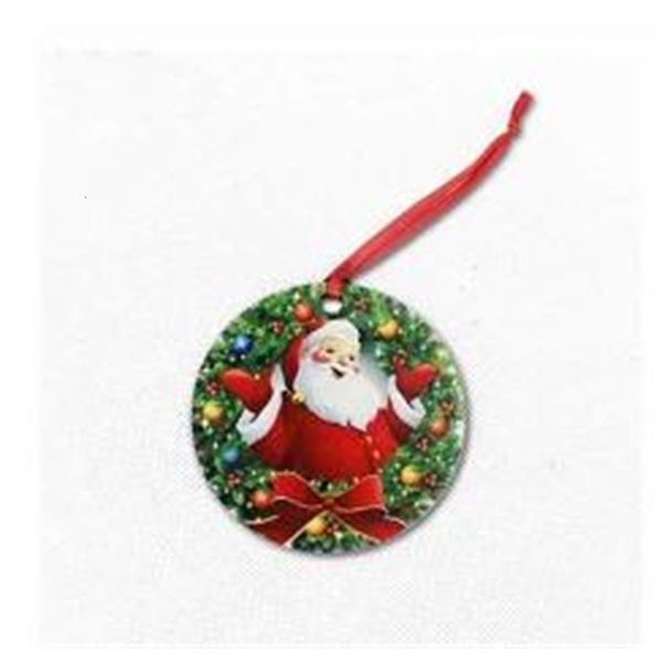 

sublimation ornaments mdf christmas round decorations square snow transfer printing diy blank consumable xmas giftsn