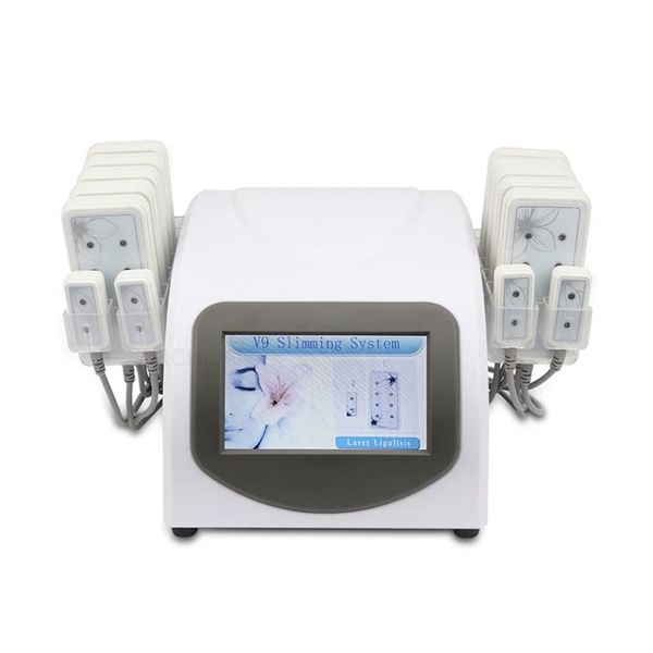 

fat loss 5mw 635nm-650nm lipo laser 14 pads cellulite removal beauty body shaping slimming machine beauty equipment