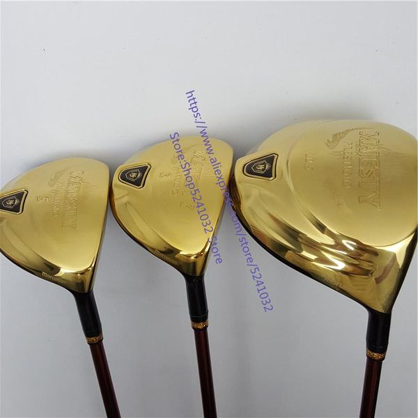 

2020new men golf clubs majesty prestigio 9 golf driver+golf wood graphite shaft r/s flex