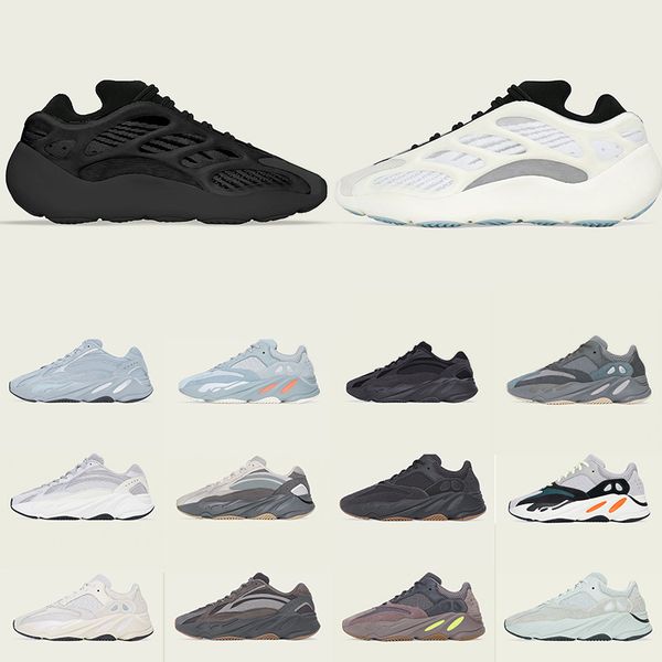 

700 kanye west men women running shoes alvah azael wave runner teal blue utility black vanta salt inertia mens trainers sports sneakers, White;red