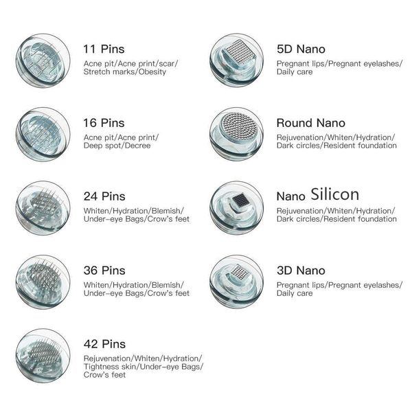 

dr. pen m8 microneedling cartridges bayonet 11 16 24 36 42 nano needle mts micro needling cartridge derma pen tips for m8 perfec