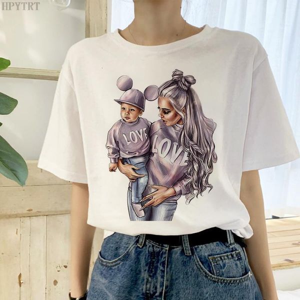 

super mom printed t-shirt harajuku girls coffee pattern t shirt fashion casual women's clothing plus size tshirt female, White