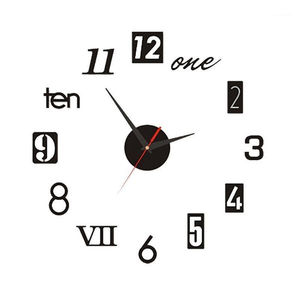 

wall clocks diy clock 3d be modern frame less decorative sticker for living roomdroom office dÃ©cor1