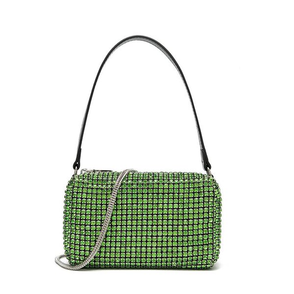 

review rhinestones handbag shimmer&glitter designer bags bling buling dinner cross body women glitter diamond evening bag lady shiny rhinest