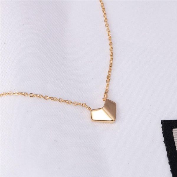 

chains arrivals gold color love heart shape necklace pendant fashion jewelry for women girls lady party gifts, Silver