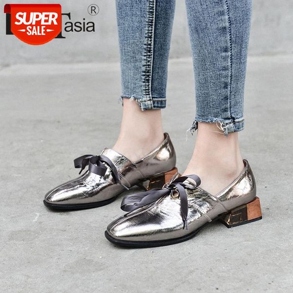 

doratasia genuine leather round toe female pumps designer pumps women butterfly knot slip on high heels brand shoes woman #fz2y