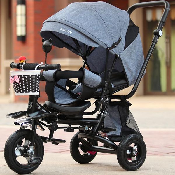 

can sit lie baby stroller 3 in 1 portable baby tricycle bike carriage 3 wheels convertible handle children bicycle trike1