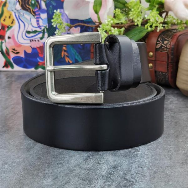 

43mm super wide luxury thick leather belt black trouser men's belt ceinture men leather genuine waist male mbt0019, Black;brown