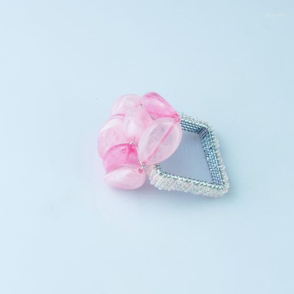 

new acrylic crystal napkin ring flower holder 12 pcs qn210107031