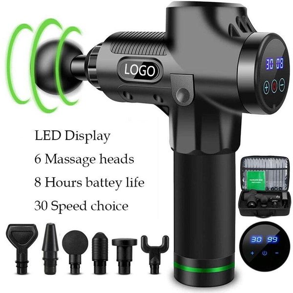 

yingtouman lcd display colorfu massage gun deep muscle massager body massage exercising relaxation electric massager