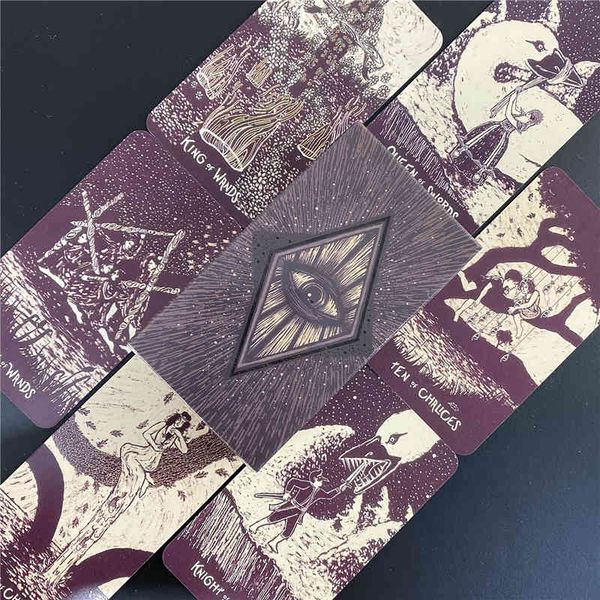 

hay house 78 tarot cards deck english light visions cards deck cosma visions oracles electronic guide book game toy divination board game di