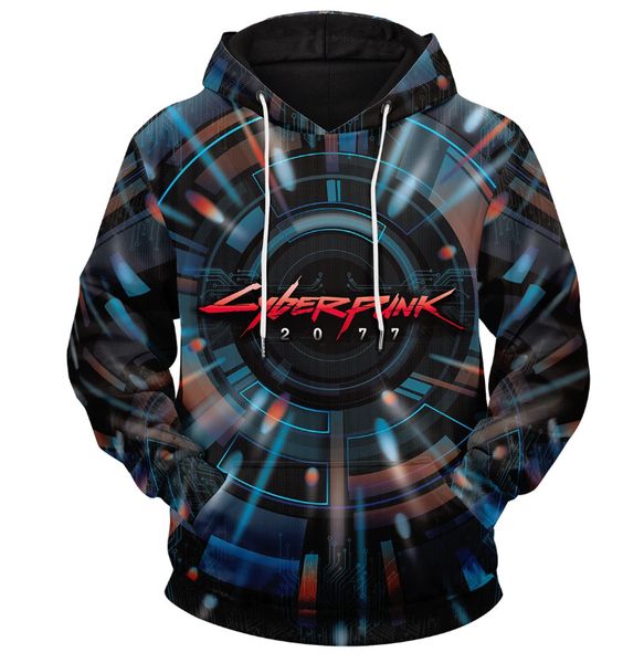

new cyberpunk cyber punk 2077 samurai theme hoodie, Black