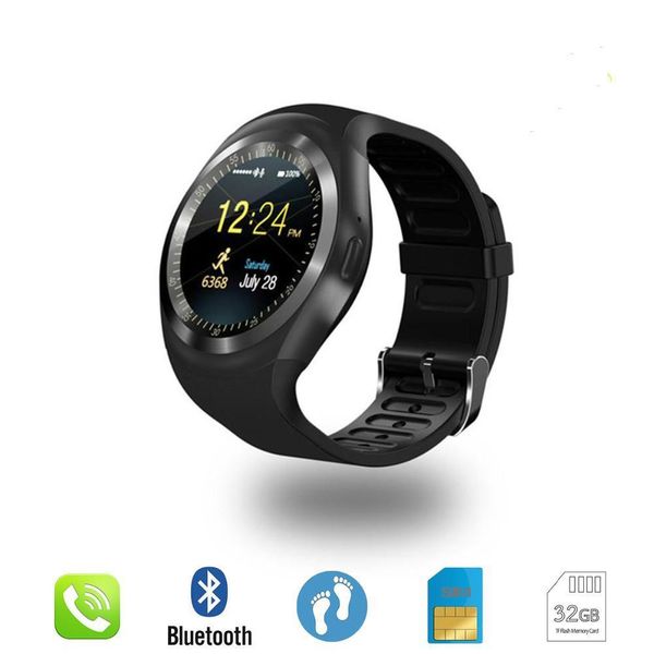 

y1 children's bluetooth smart watch, android, mobile phone, gsm, sim card, remote camera, sports pedome