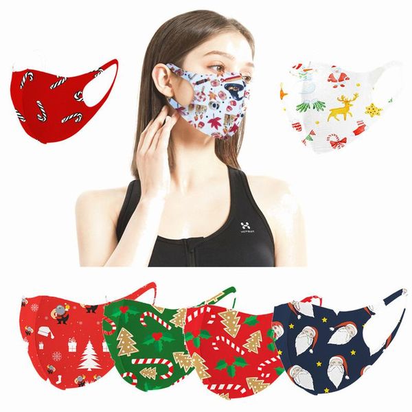 

1pc colorful christmas facemask party santa claus mask christmas decorations xmas outdoor festival decor navidad new year 2021
