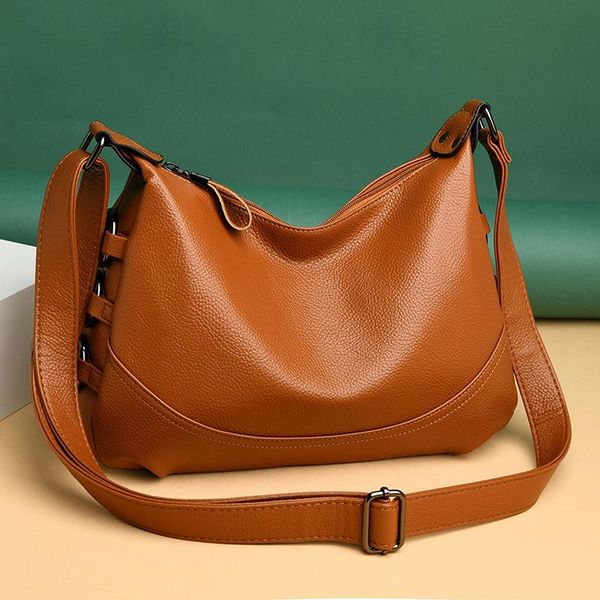 

cross body 2021 casual soft leather female meesenger bag lady handbags and purses sac a main femme shoulder bolsos crossbody