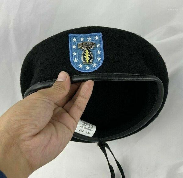 

us army infantry regiment wool beret special forces airborne badge hat store1, Blue;gray