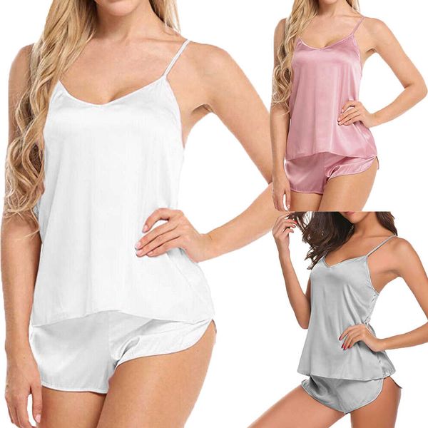 

elegant women satin lace sleepwear babydoll lingerie nightwear shorts pjs pyjamas set, Black;white