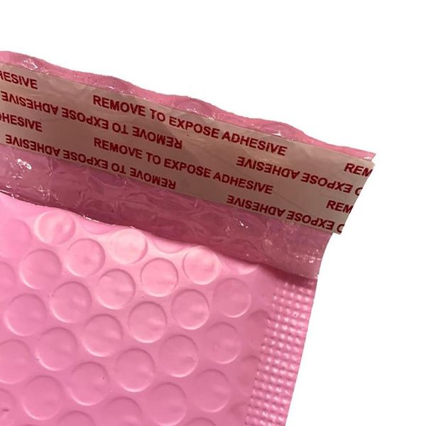 

4 sizes 50pcs pink poly bubble mailer padded envelope self seal mailing bag bubble envelope shipping env wmtlpz