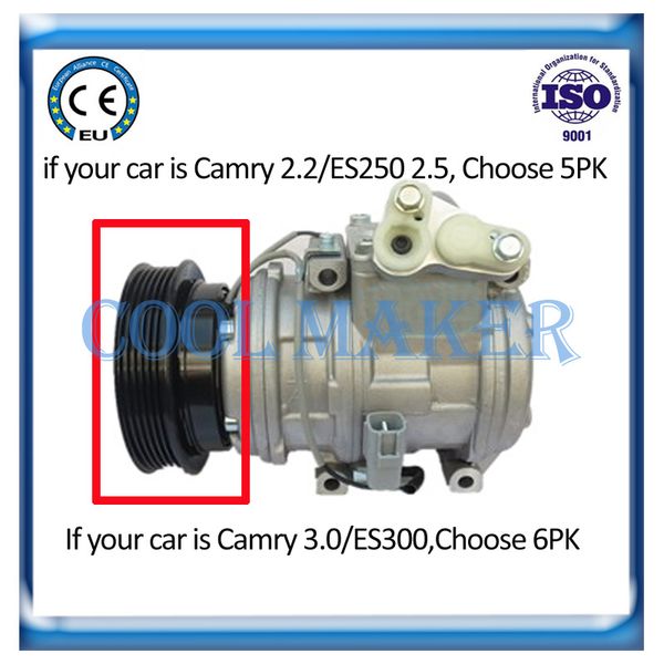 

10pa17c compressor for toyota camry 2.2 3.0/lexus es250 es300 88320-33020 cs20127 88320-32090 88320-32093