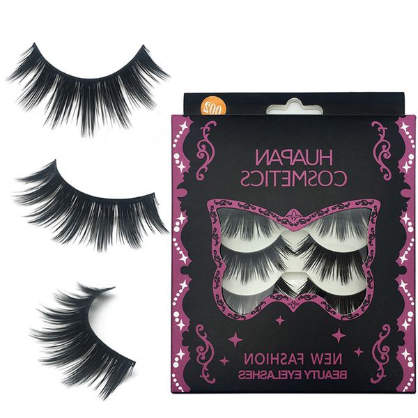 

3d false eyelashes natural fake 3d mink crisscross eyelashes eyelash extension makeup big dramatic faux mink lashes 5pairs/set