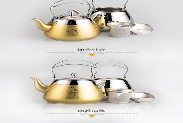 

creative stainless steel teapot thickening filter home restaurant l boiling bubble teapot 2.0l wmtbmg