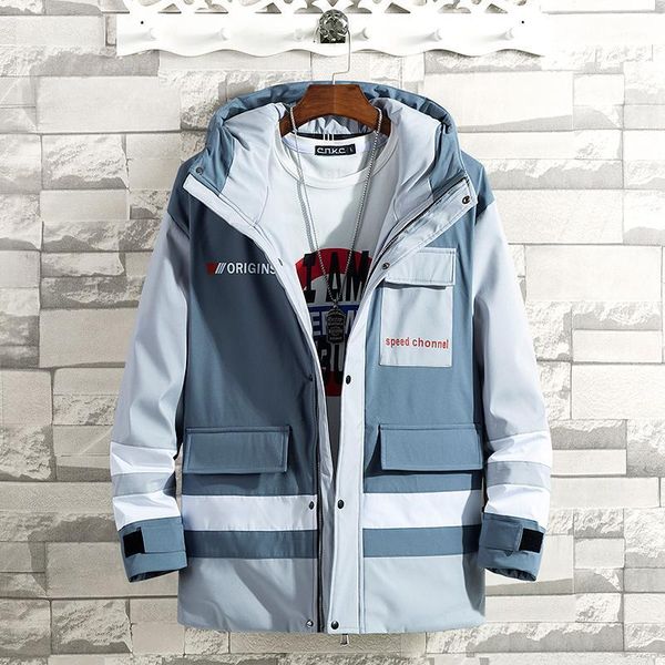 

men's winter jacket men 2020 cotton padded jacket casual waterproor coat windbreaker hooded warm parka puffer jackets for men1, Black