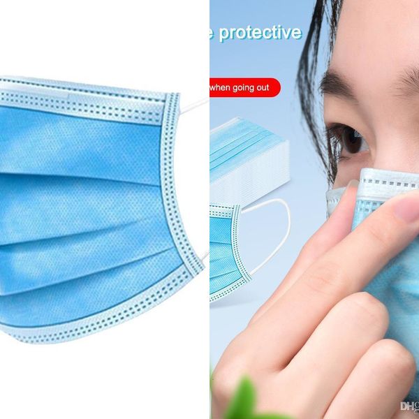 

mouth sell 3-layer send quick dhl 50factory dustproof anti pm2.5 safety men women disposable face ma 5lub