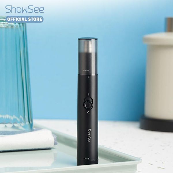 

electric nose & ear trimmers showsee mini hair trimmer portable shaver waterproof low noise independent cutter head safer