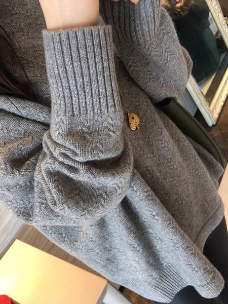 

2021 quality selling women loose shirt 100% colors cashmere lungs and wool jumpers high goal bottom ladies'wear mtpr, White;black