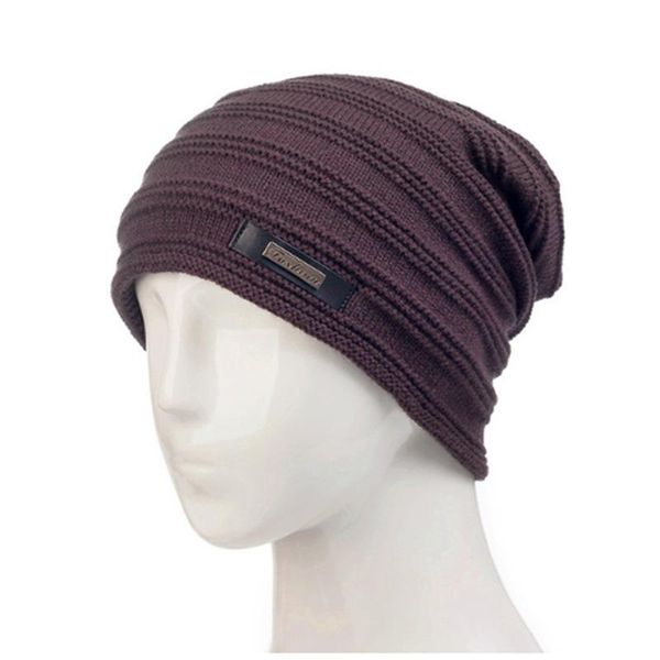 

fashion solid winter hat add fur wool warm beanies hat baggy skullies knitted hat for men women ski beanies cap wmtwqi
