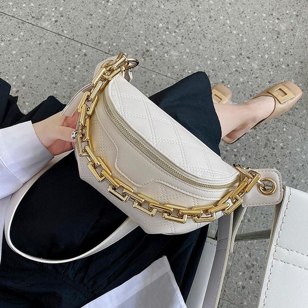 

casual shoulder bag chain bags women bag chest bags pu leather handbag