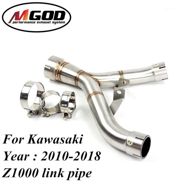 

mogd inlet 51mm motorcycle exhaust racing escape moto front system slip on middle link pipe for z1000 z 1000 2010 -20201