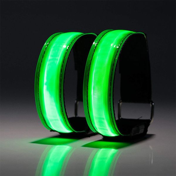 

led luminous arm band reflective strip wrist band outdoor sports night running equipment activities wish amazon hot
