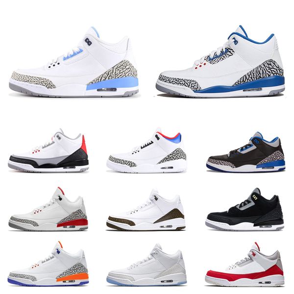 

fire red men shoes 3 3s black cat cement pure white wolf grey throw line katrina mens trainers fashion sports sneakers