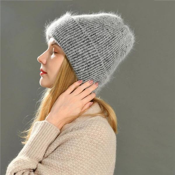 

beanie/skull caps fashion warm candy colors winter hat women knitted soft trendy kpop style wool beanie elegant match, Blue;gray